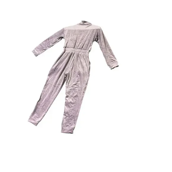 Xersion Corduroy Jumpsuit Vintage Violet Stretch Waist Kids Small 7/8 - Picture 3 of 6